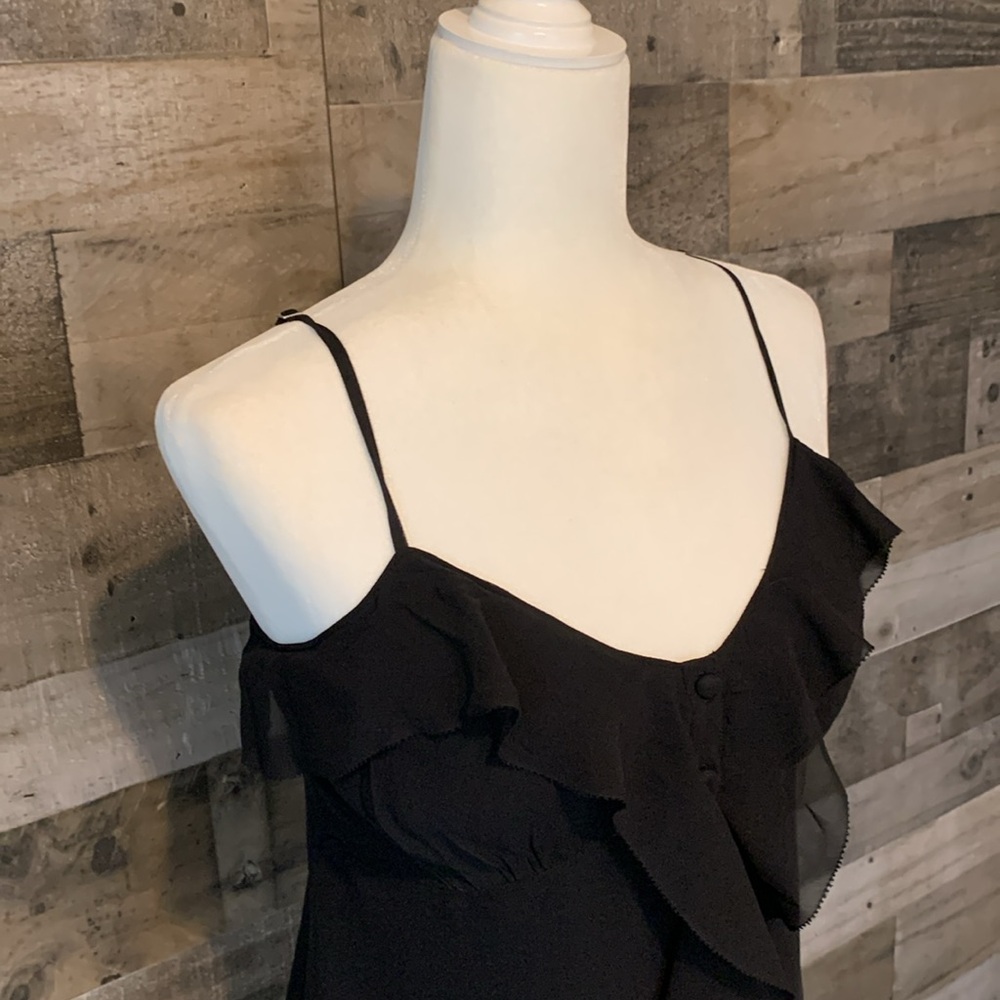 Banana Republic Silk Camisole with front ruffles Size 6 - Picture 5 of 16